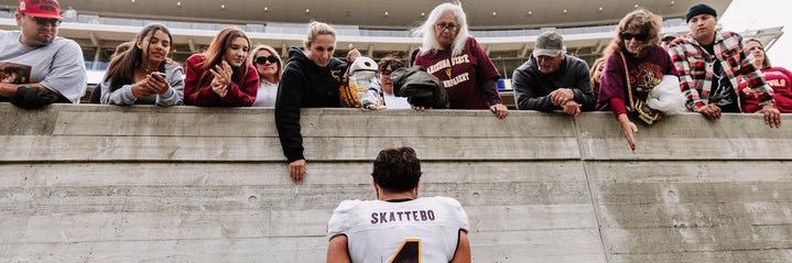 cameron skattebo's banner