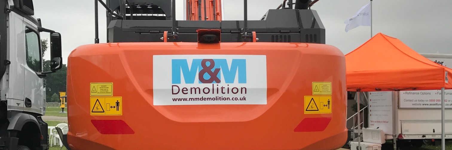 M&M Demolition banner