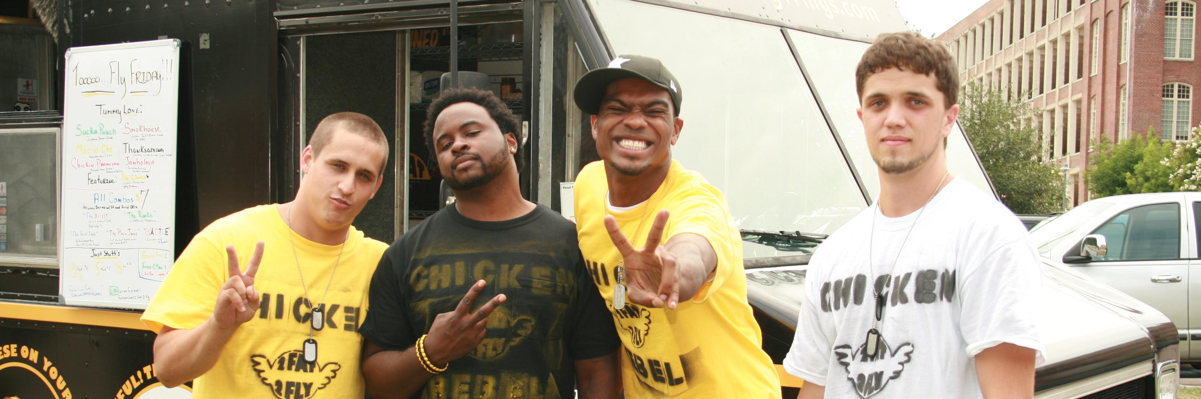 2 Fat 2 Fly Truck banner