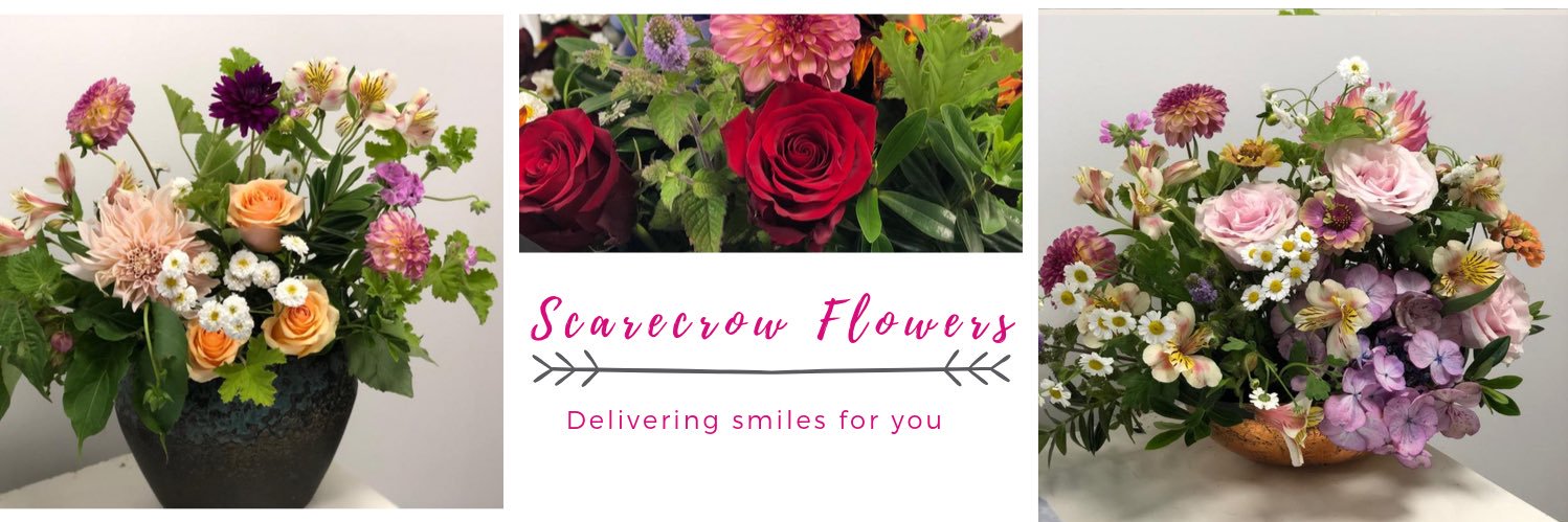 Scarecrow Flowers banner