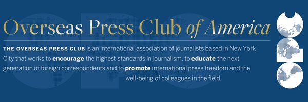 Overseas Press Club Profile Banner