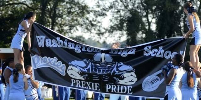 Prexies Cheerleading banner