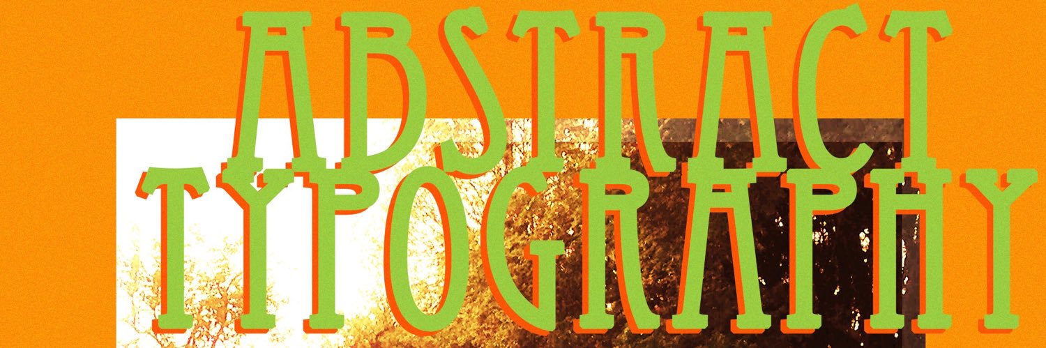 Abstract Typography banner