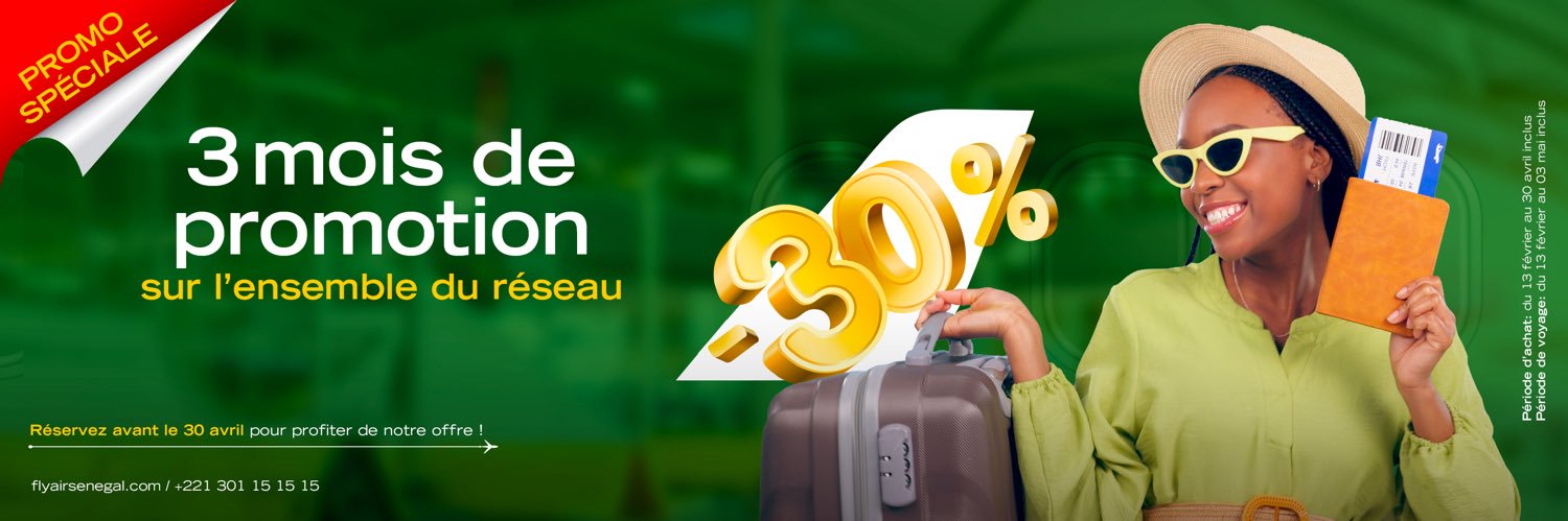 Fly Air Sénégal banner
