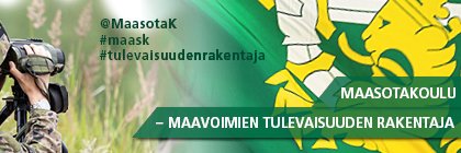 Maasotakoulu's banner