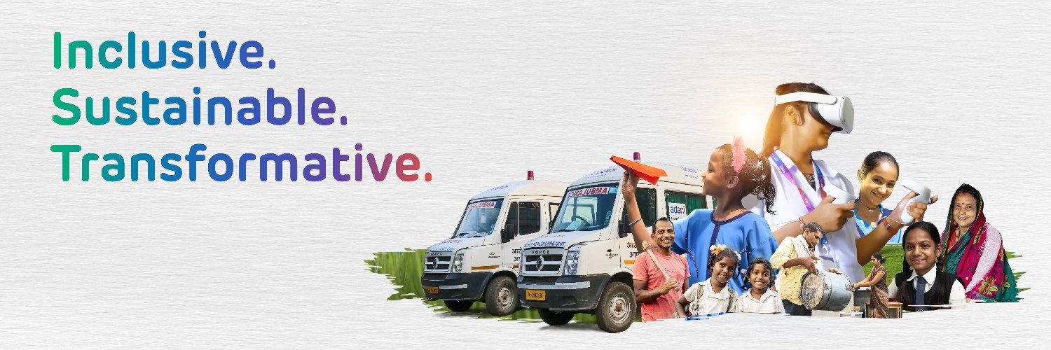 Adani Foundation's banner