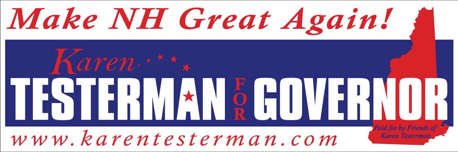 Karen Testerman for NH Governor (R) banner