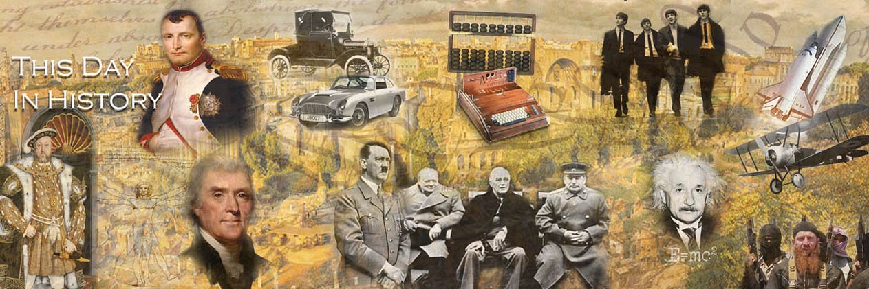 Today In History banner