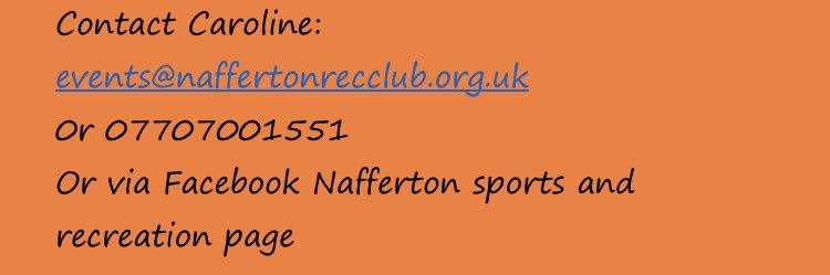 Nafferton Rec banner