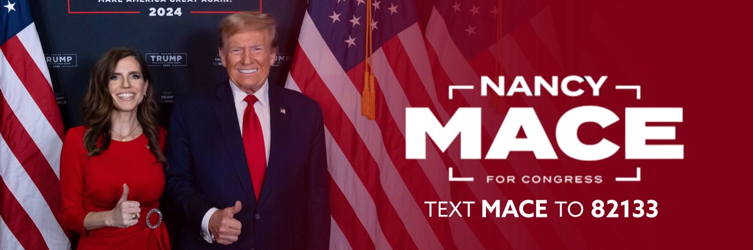 Nancy Mace's banner