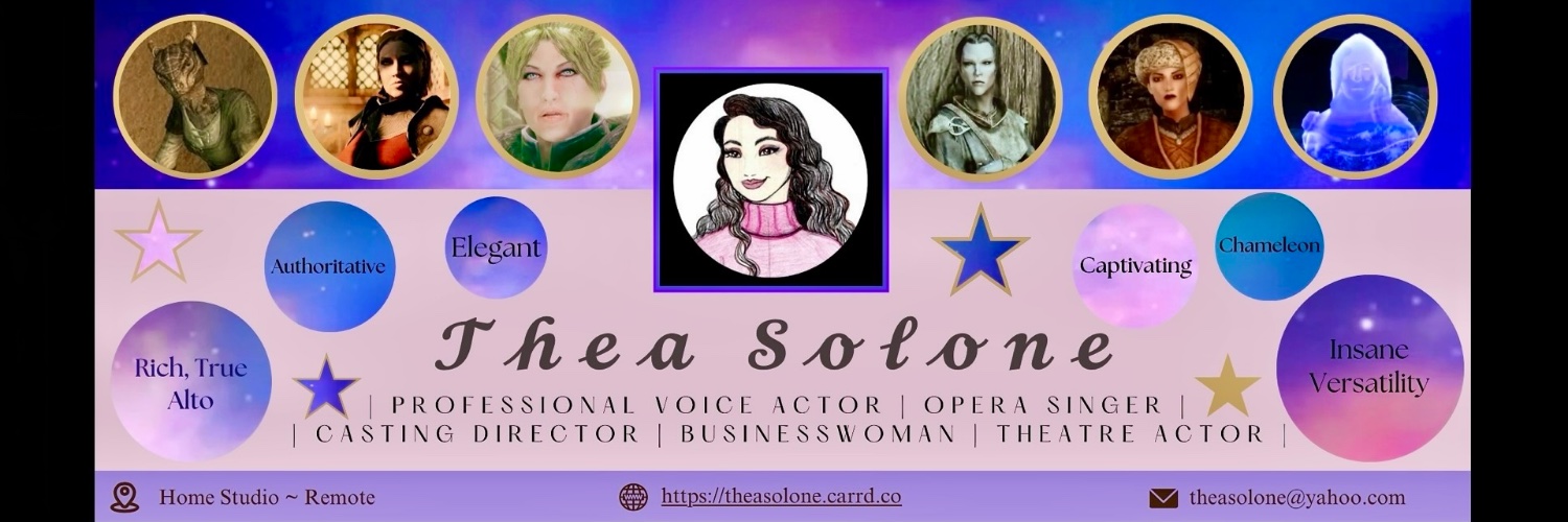 Thea Solone | Voice Actor | Home Studio🎭's banner