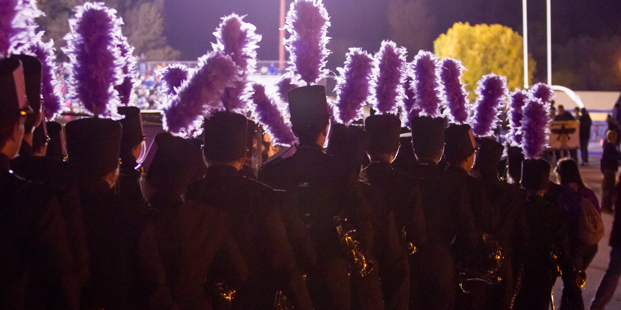 Bellevue West Marching Arts banner