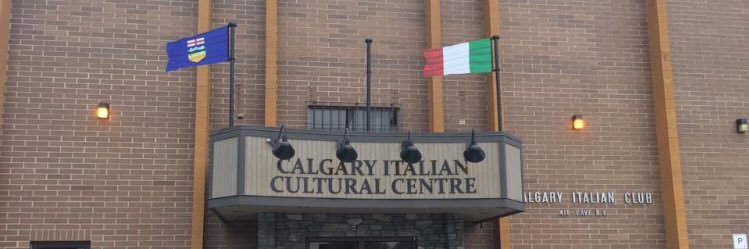 The Calgary Italian Cultural Centre banner