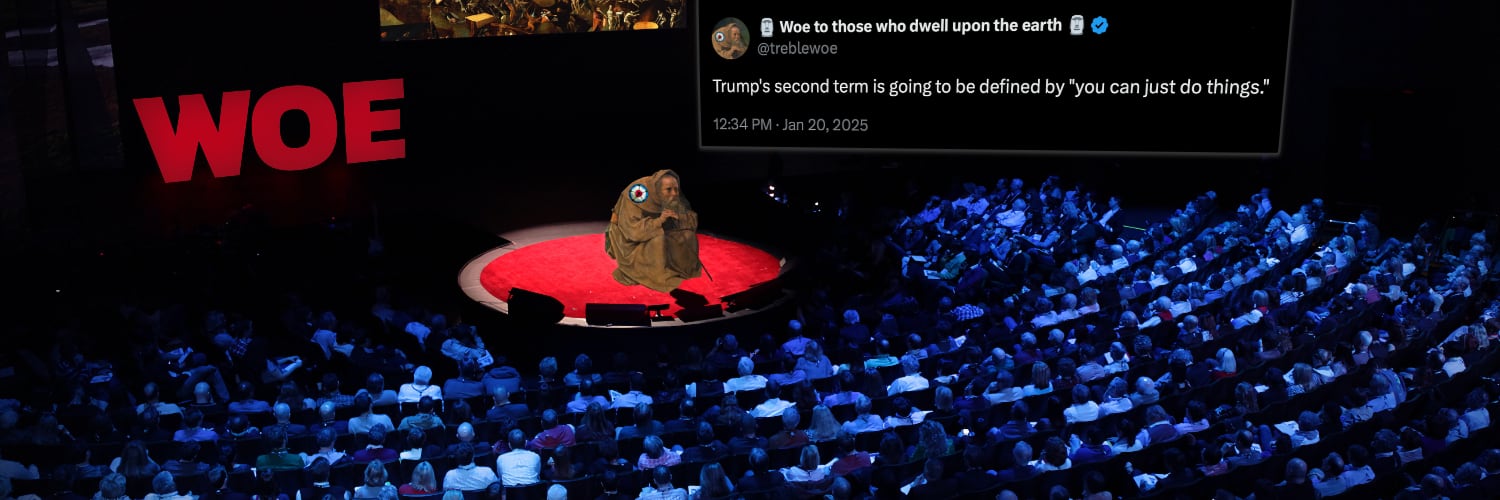 🗿 Woe to those who dwell upon the earth 🗿's banner