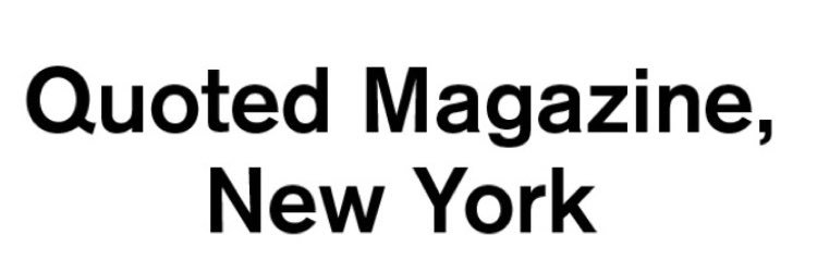 Quoted Magazine banner