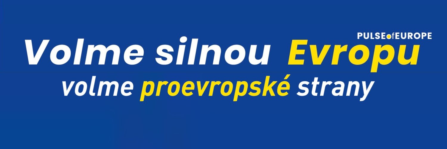 Pulse of Europe Česko banner