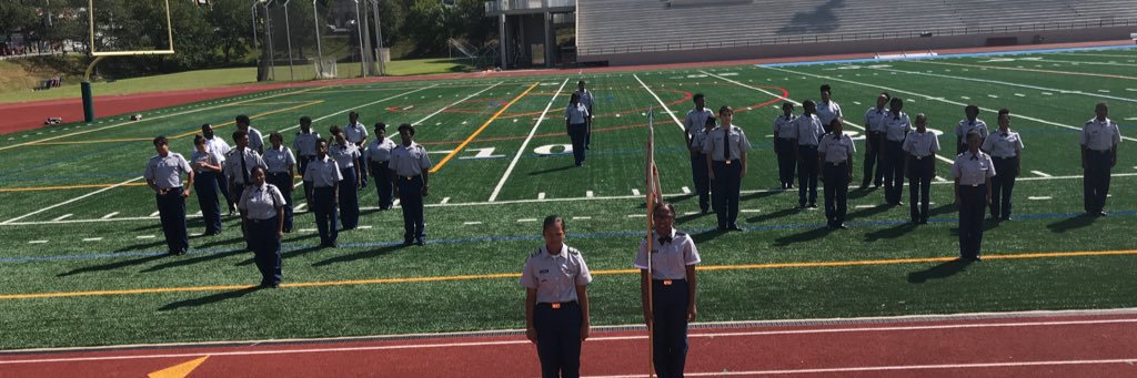 Midtown High JROTC banner