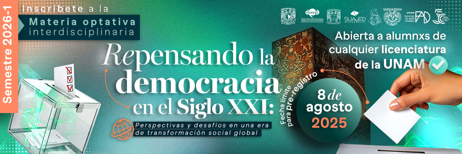 PUEDJS UNAM's banner
