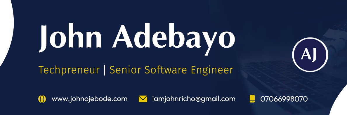 John Adebayo banner