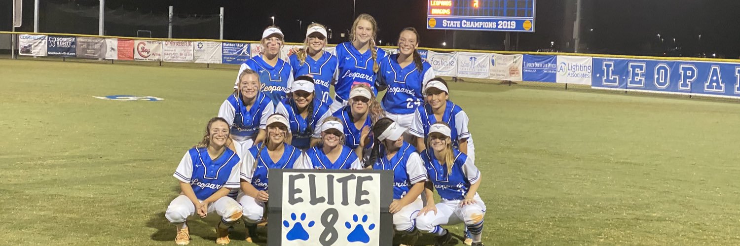 Leopards Softball banner