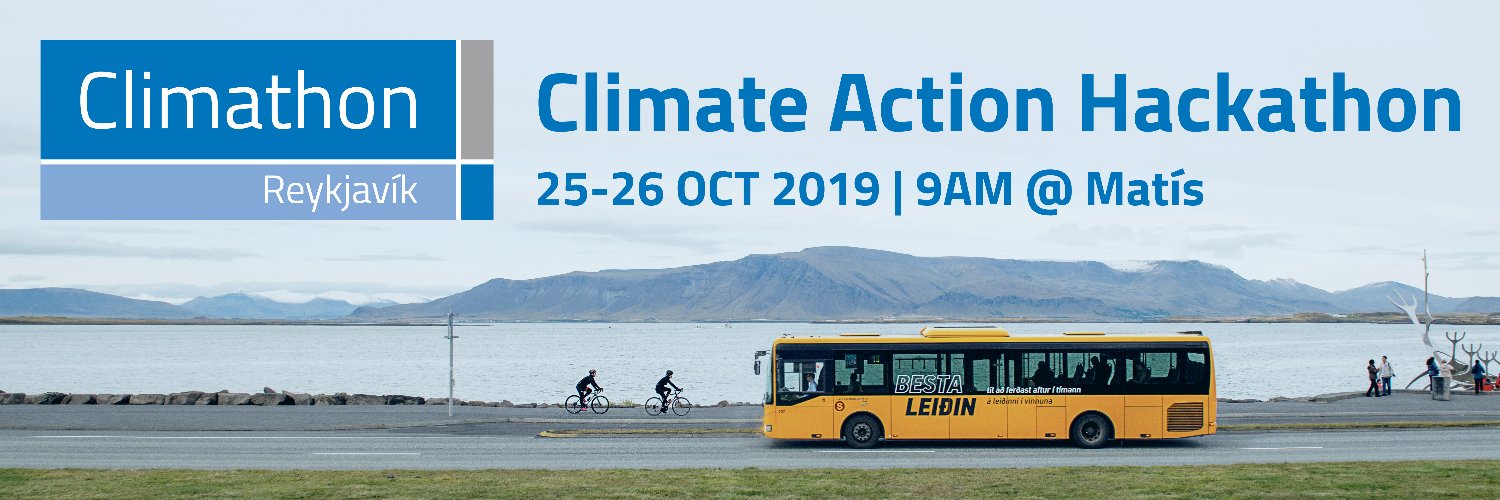 Climathon Reykjavík banner