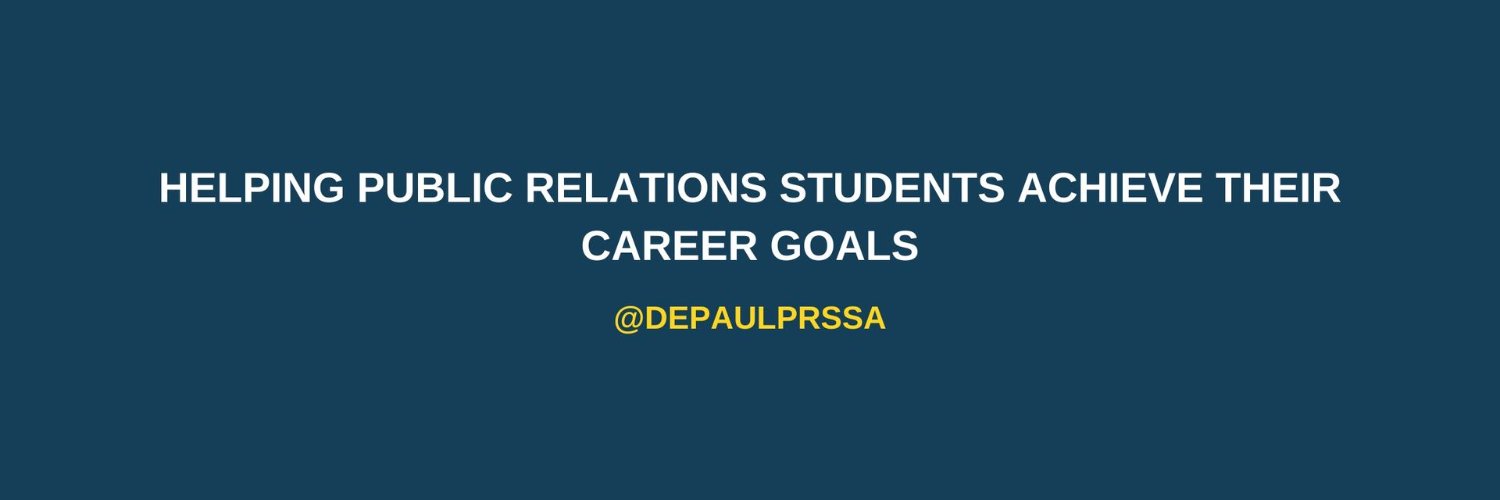 DePaul PRSSA banner