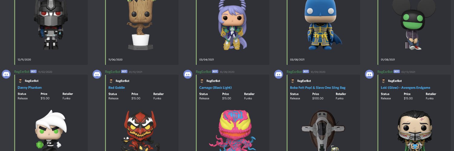 Funko Shop Alert by RegExr Tech banner