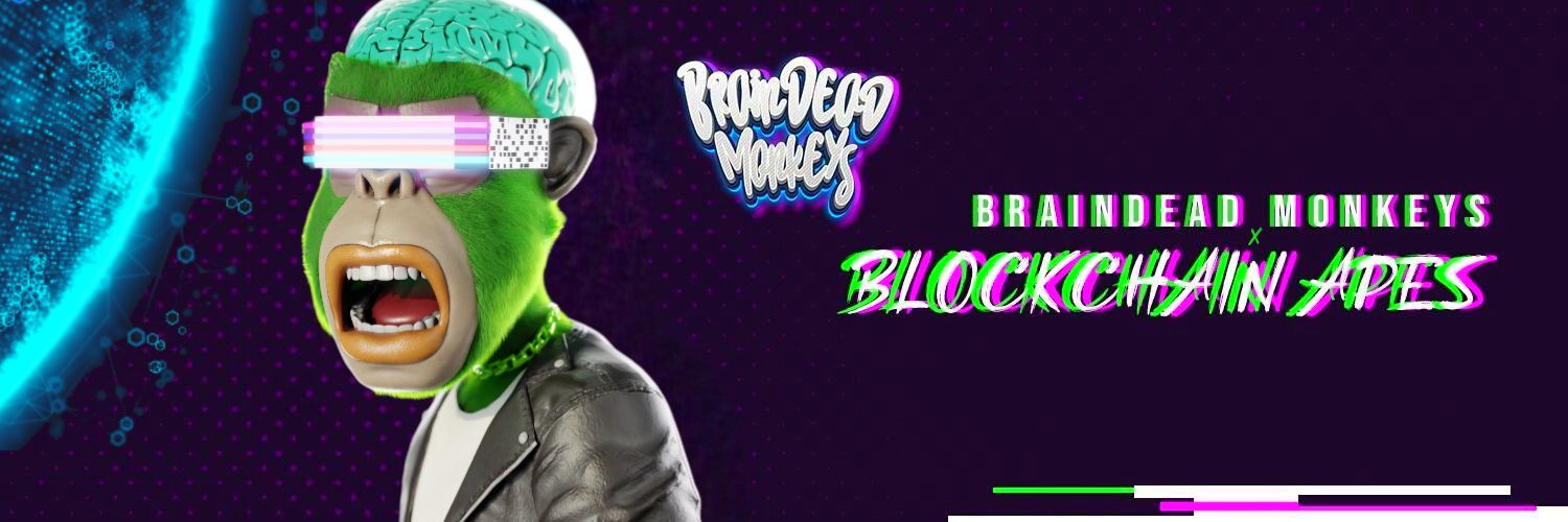 『🧠 💀 🦧』 BlockChain Apes | NFT & Crypto banner