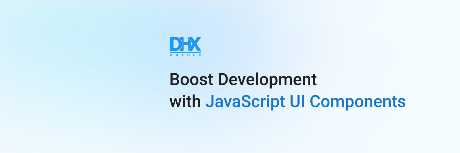 DHTMLX JS UI library banner
