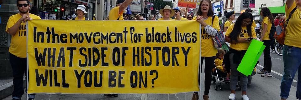 Alliance of White Anti-Racists Everywhere - LA banner