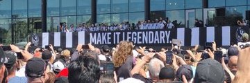 Doug Mitchell sports fan banner