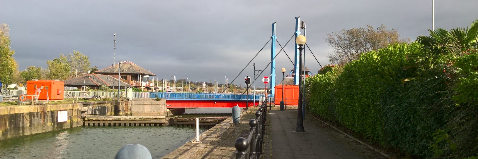 Preston Dock Bridge's banner
