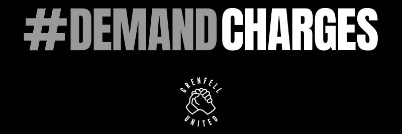 Grenfell United's banner
