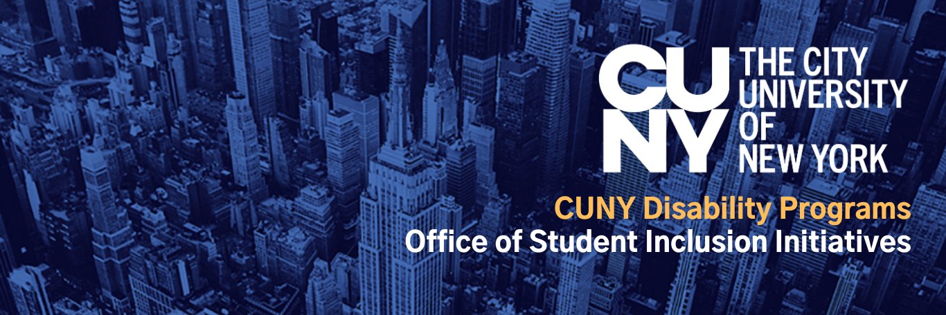 CUNY Disability News's banner
