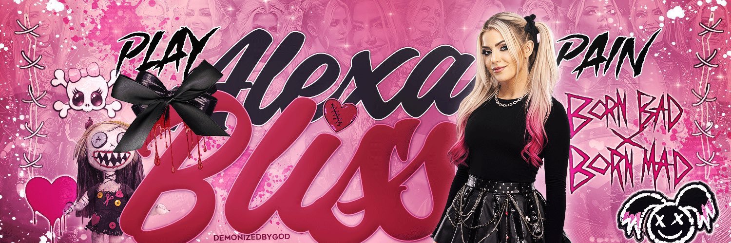 Impossible to read. Ϟ NOT @AlexaBliss_WWE. banner
