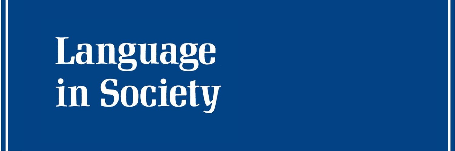 Language in Society banner