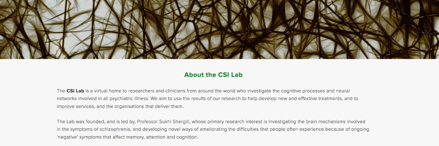 CSI Lab banner