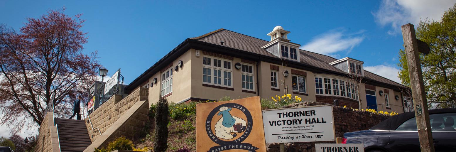 Thorner Victory Hall banner
