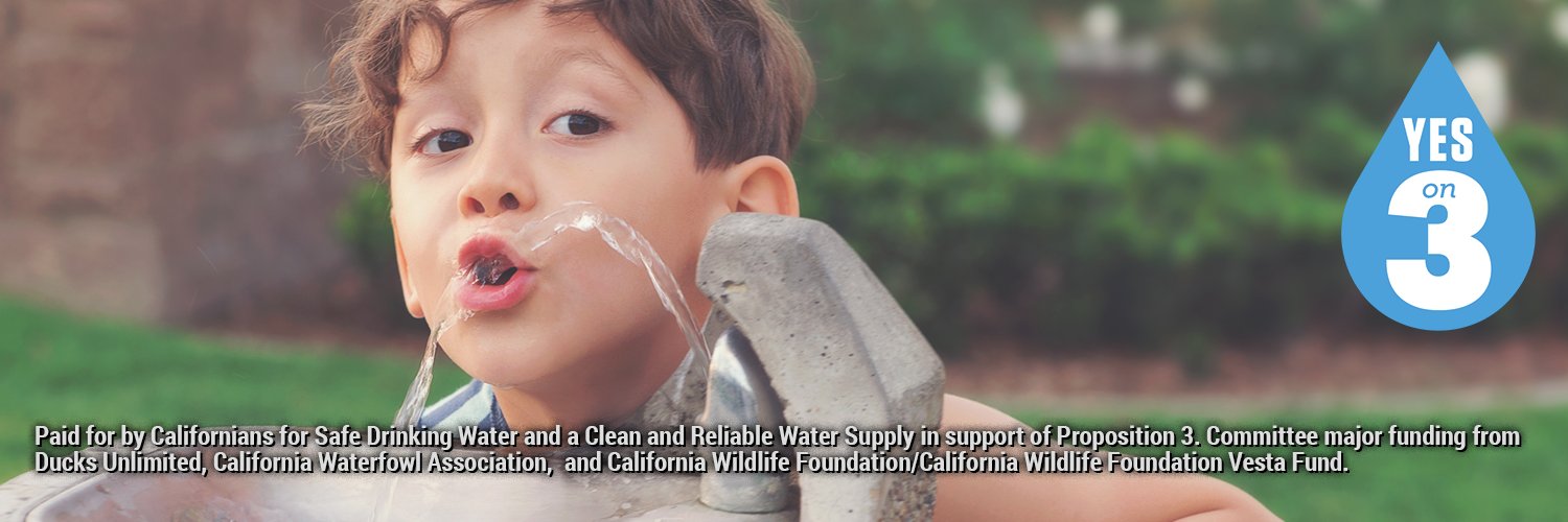 Yes On Prop. 3 - California Water Bond banner