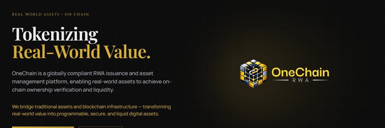 OneChain RWA banner