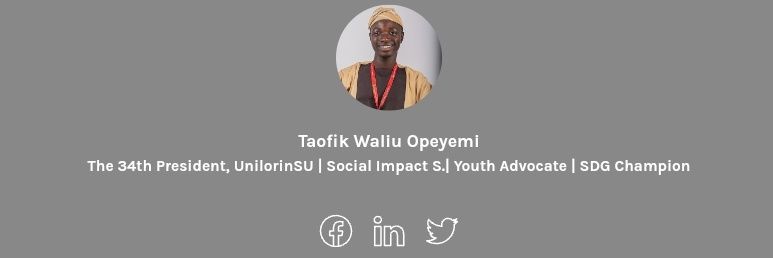 Waliu Taofik's banner