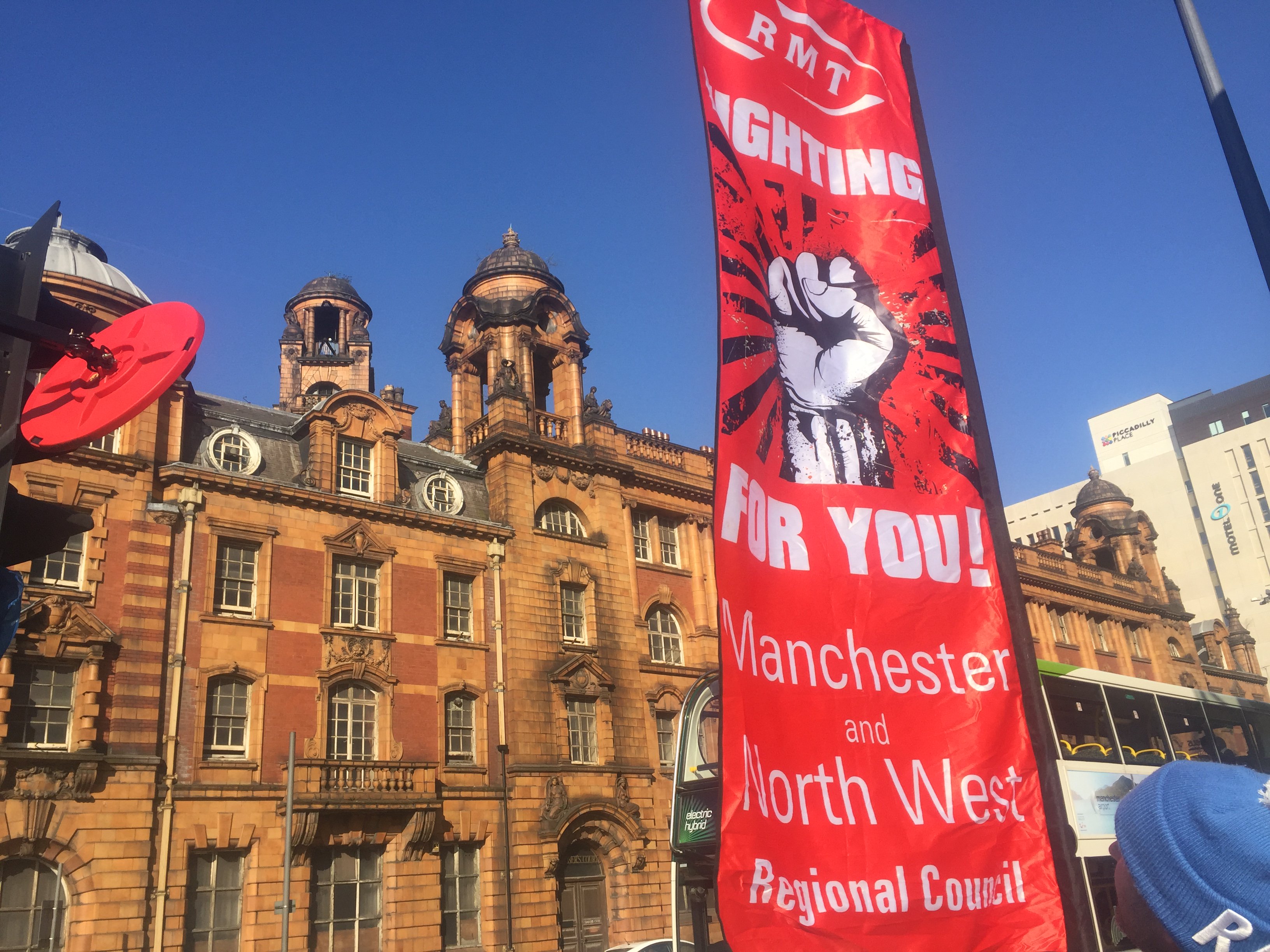 RMT Manchester South banner