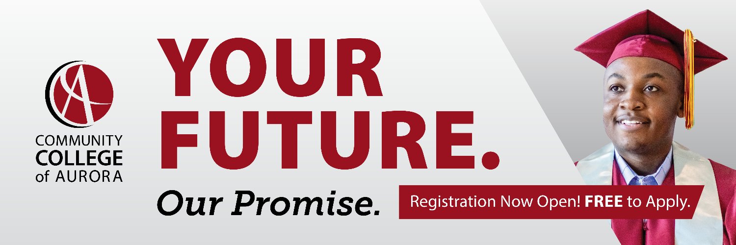 Community College of Aurora's banner
