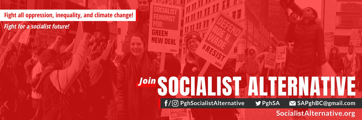 Pittsburgh Socialist Alternative banner