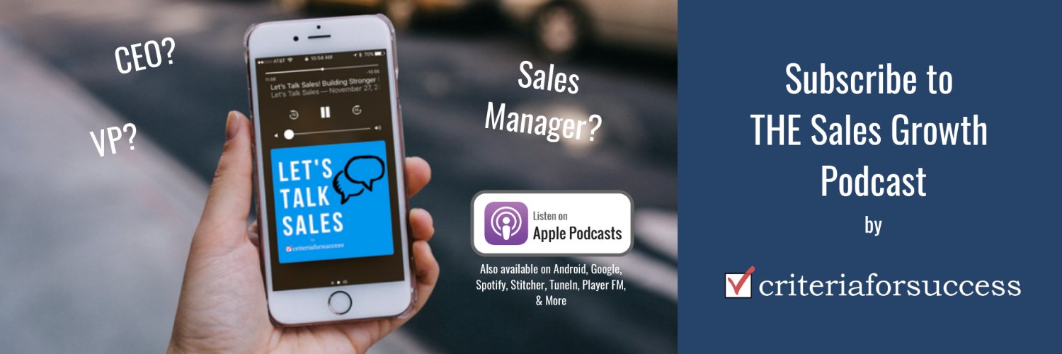 Let's Talk Sales Podcast banner