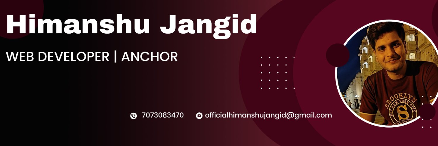 Himanshu Jangid banner