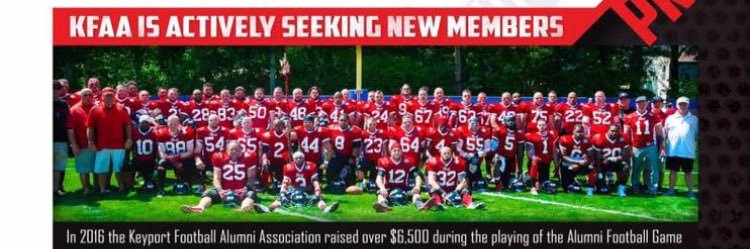 (KFAA) Keyport football alumni association banner