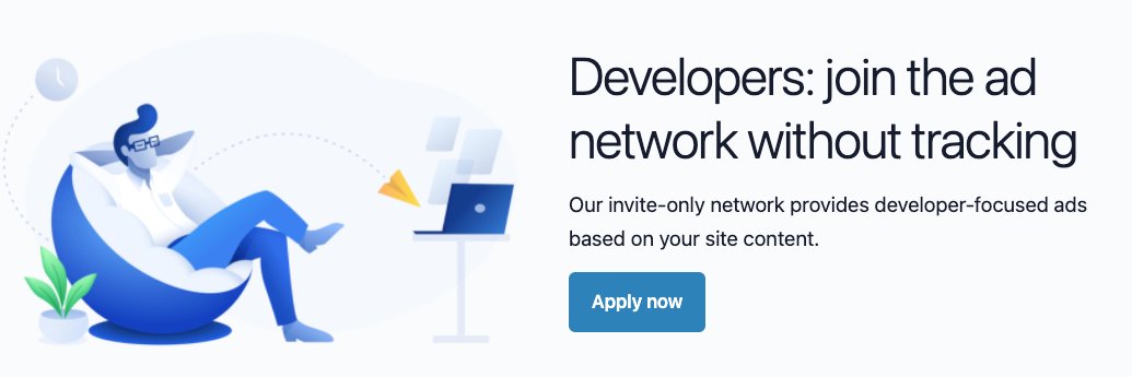 EthicalAds banner
