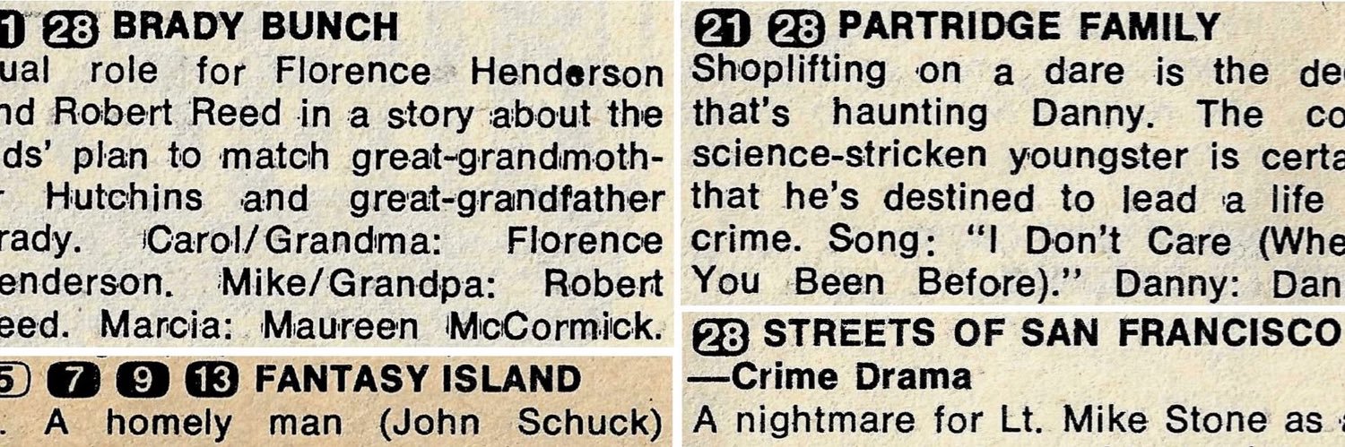 RetroTVListings's profile banner image
