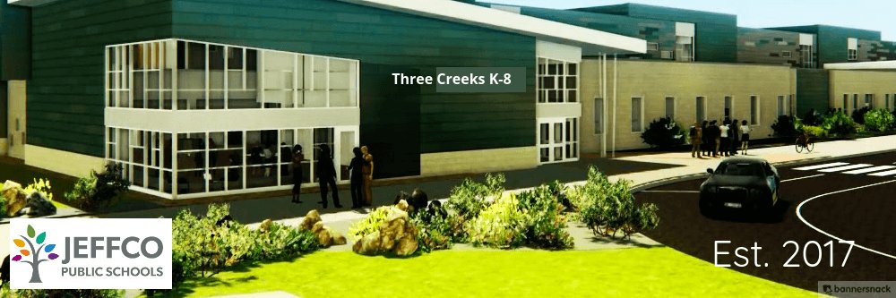 Three Creeks K-8 banner